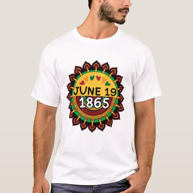 Junttonde mandala Traditionella afrikanska mönster T Shirt (Framsida)