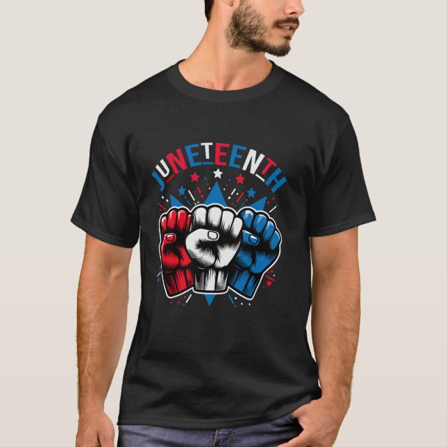 Junttonde Rött vitt blått juni 191865 Freedom Ind T Shirt (Framsida)