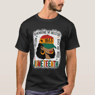 Junttonde Shirt Black Woman 2023 Bleached 1865 T Shirt