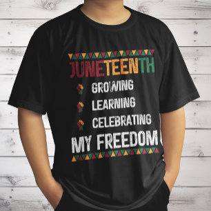 Junttonde, växande lärandet som firar min frihet t shirt