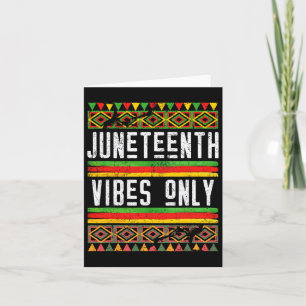 Junttonde Vibes Endast Afrika 1865 American Black Kort