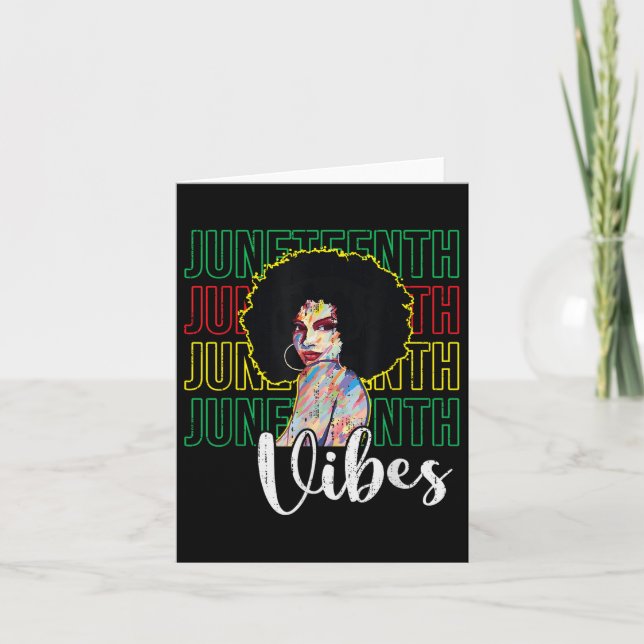 Junttonde Vibes-friheten - 19 juni 1865 afrikansk Kort (Framsida)