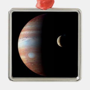 Jupiter 5th Planet med Cassini Solar System Julgransprydnad Metall