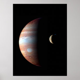 Jupiter 5th Planet med Cassini Solar System Poster