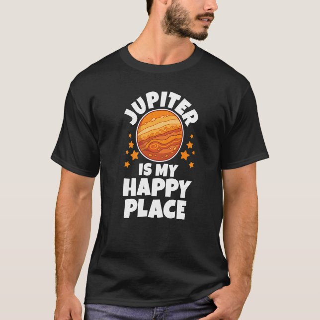 Jupiter Astronaut Astronomy Solar System Space Kid T Shirt (Framsida)