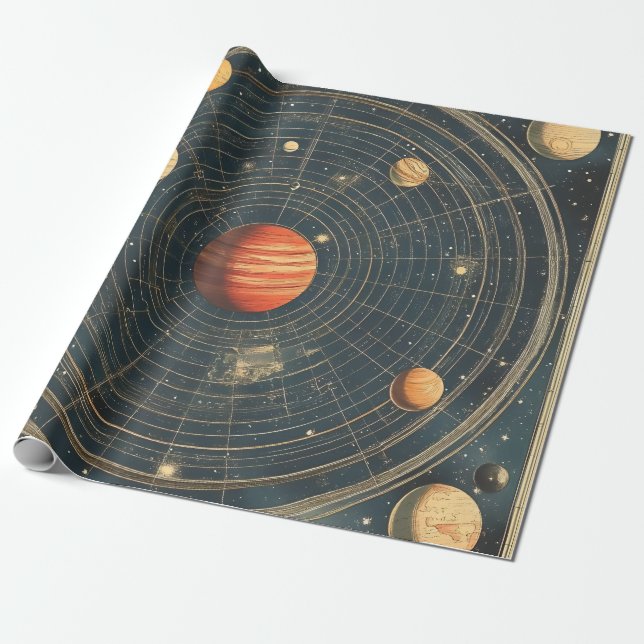 Jupiter-Center Celestial Chart Design (2) Presentpapper (Utrullad)