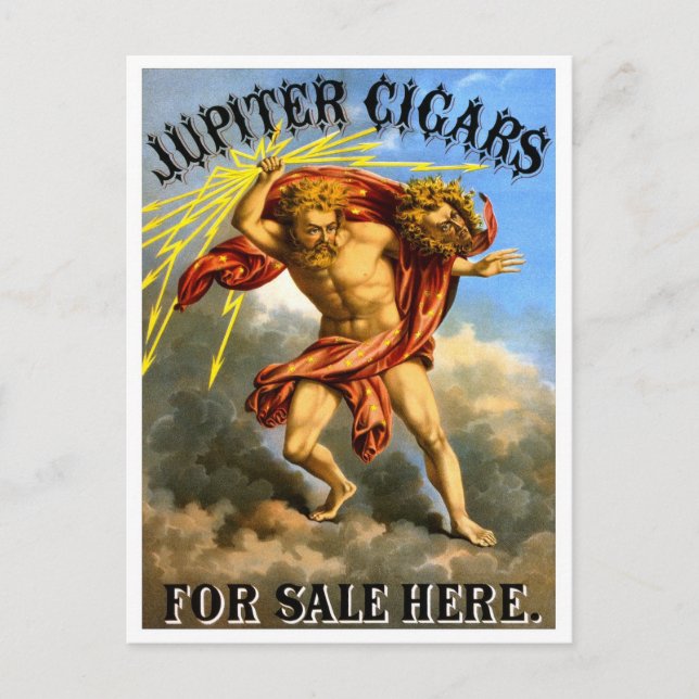 Jupiter Cigars, 1868 Vykort (Framsida)