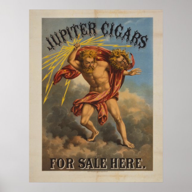 Jupiter Cigars för försäljning här Poster (Framsidan)