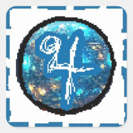 Jupiter Day Fyrkantigt Klistermärke