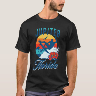 Jupiter Florida Beach Surfa Summer Vacation Vintag T Shirt