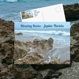 Jupiter Florida Blowing Rocks Fotografisk Vykort