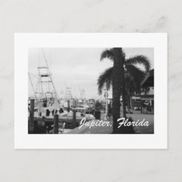 Jupiter, Florida Boat Dock-fotovykort Vykort