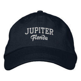 Jupiter Florida Embroized Baseball Hat Broderad Keps