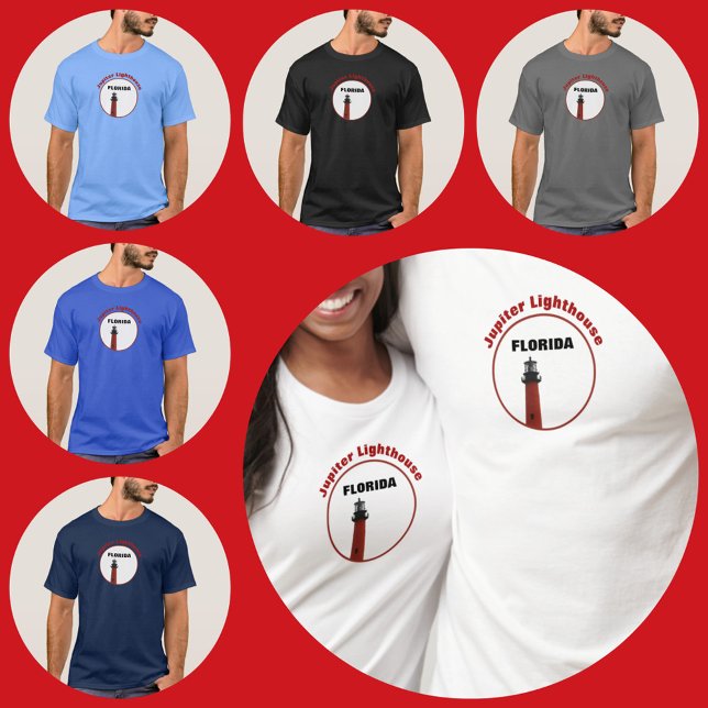 Jupiter Florida Lighthouse Nautical Photographic T Shirt (Skapare uppladdad)