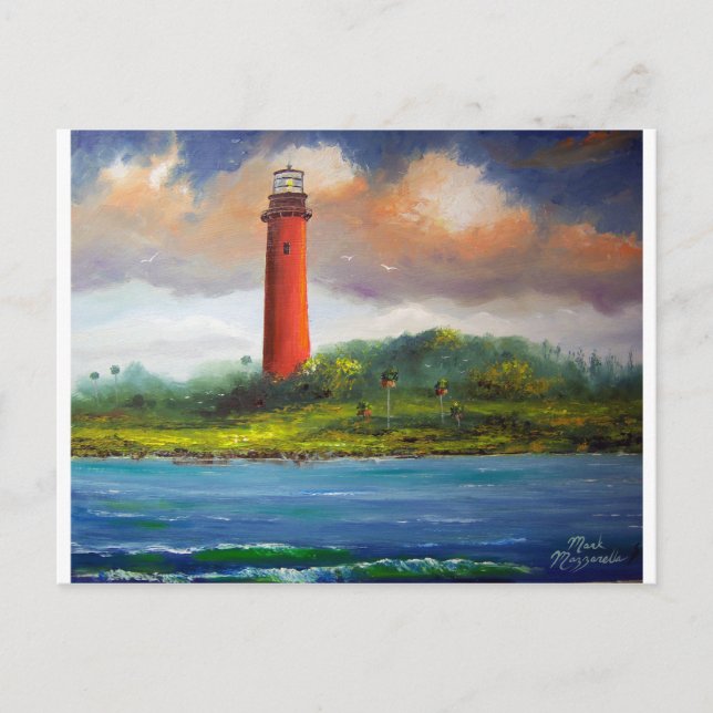 Jupiter Florida Lighthouse Vykort (Framsida)