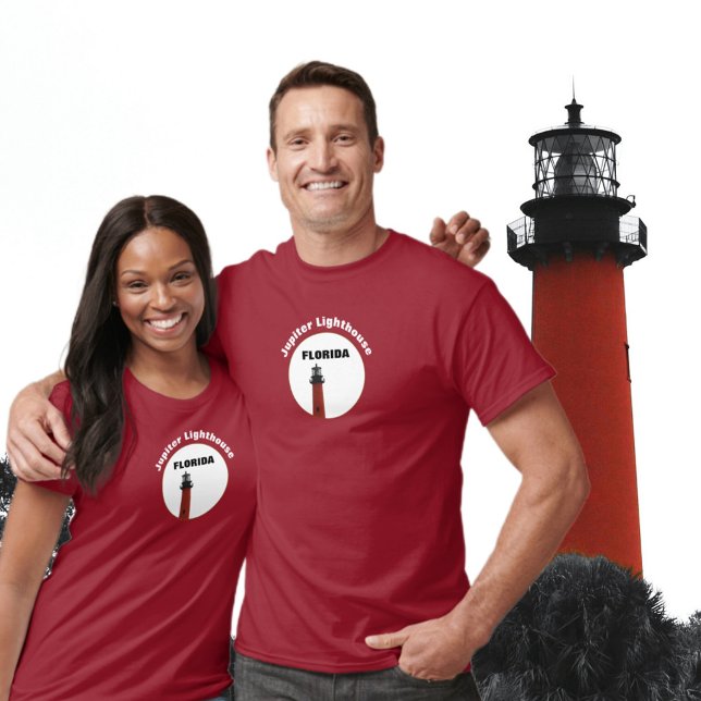 Jupiter Florida Red Lighthouse Photographic T Shirt (Skapare uppladdad)