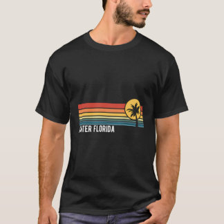 Jupiter Florida Retro Sunset Stil Design T Shirt