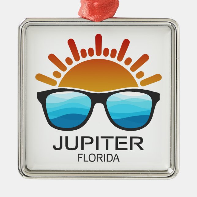 Jupiter Florida Sunglasses Julgransprydnad Metall (Framsidan)