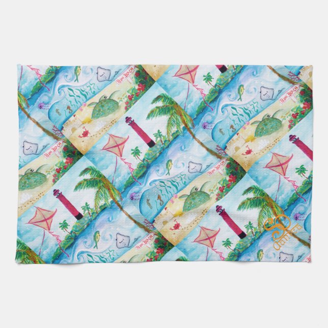 Jupiter fyr kökshandduk (Horisontell)