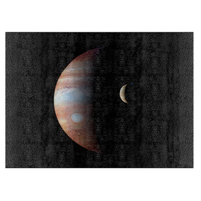 Jupiter Gas Giant Planet & Io Galilean Måne (Framsidan)