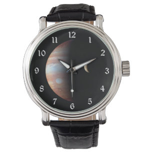 Jupiter Gas Giant Planet & Io Galilean Måne Armbandsur