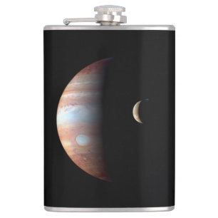 Jupiter Gas Giant Planet & Io Galilean Måne Fickplunta