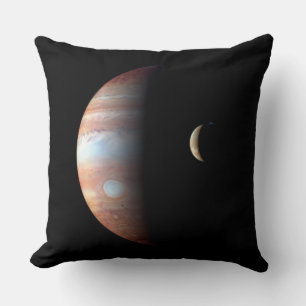 Jupiter Gas Giant Planet & Io Galilean Måne Kudde