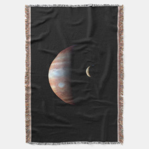 Jupiter Gasjätteplanet & Io Galileisk måne Filt