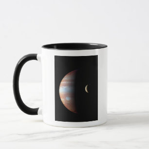 Jupiter Gasjätteplanet & Io Galileisk måne Mugg