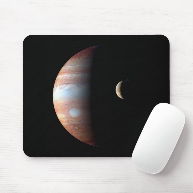 Jupiter Gasjätteplanet & Io Galileisk måne Musmatta (Med mus)