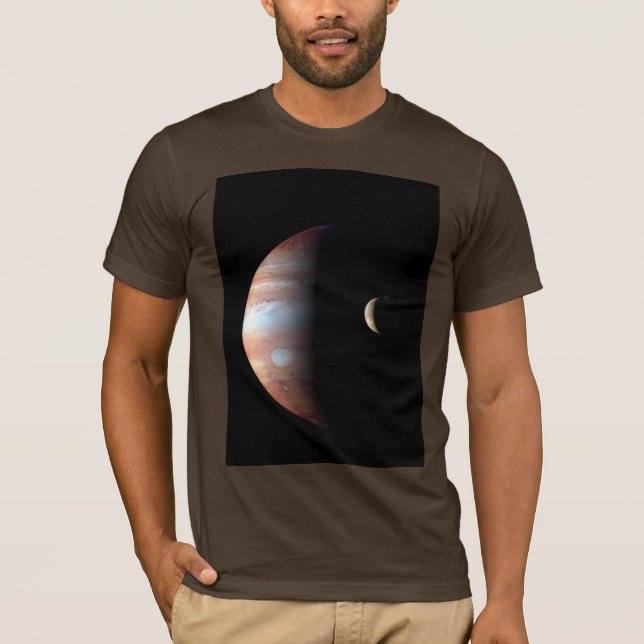 Jupiter Gasjätteplanet & Io Galileiska månen T Shirt (Framsida)