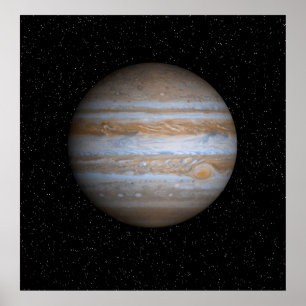 Jupiter i ett stjärnafält - Resizeable affisch