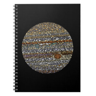 Jupiter i prickar anteckningsbok