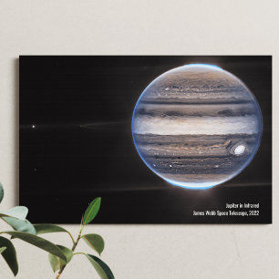 Jupiter in Infrarod, James Webb Space Telescope Canvastryck