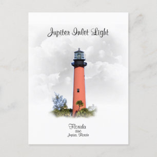JUPITER INLET LIGHT - Florida Vykort