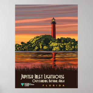Jupiter Inlet Lighthouda Poster