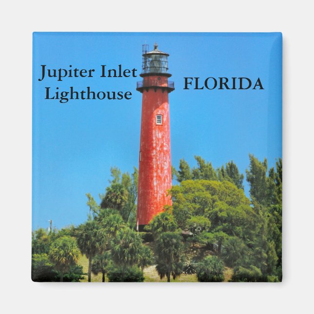 Jupiter Inlet Lighthouse, Florida Magnet (Framsidan)