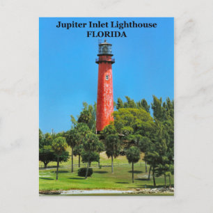 Jupiter Inlet Lighthouse, Florida Postcard Vykort