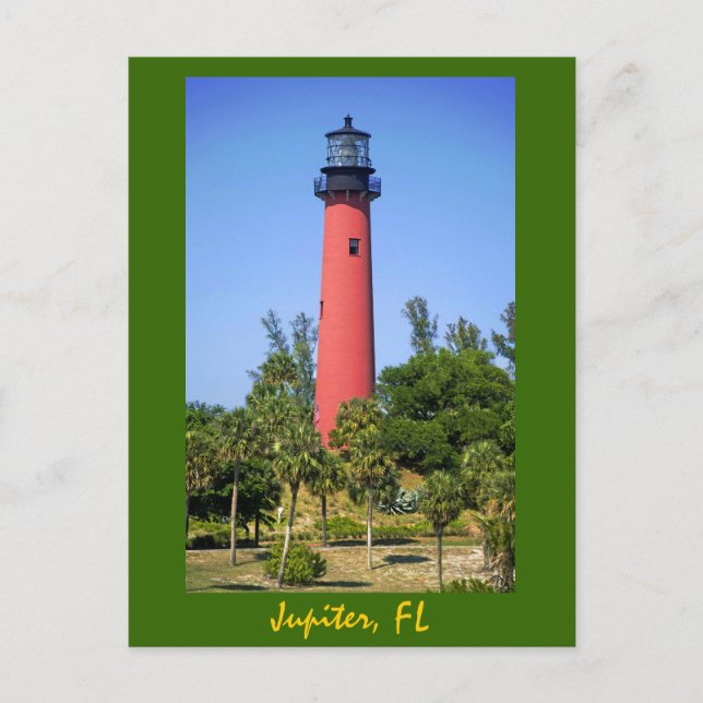 Jupiter Inlet Lighthouse, Jupiter, Florida Vykort (Framsida)
