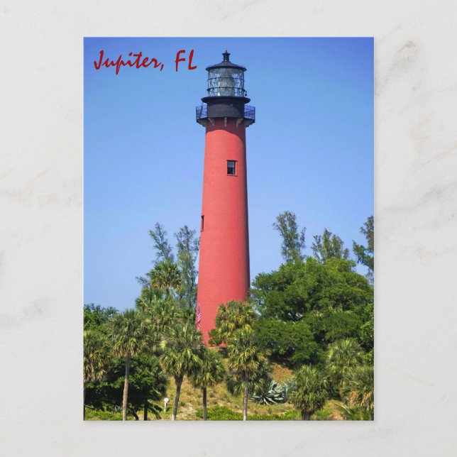Jupiter Inlet Lighthouse, Jupiter, Florida Vykort (Framsida)
