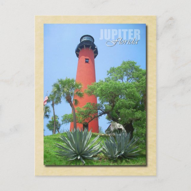 Jupiter Inlet Lighthouse & Museum, Florida Vykort (Framsida)