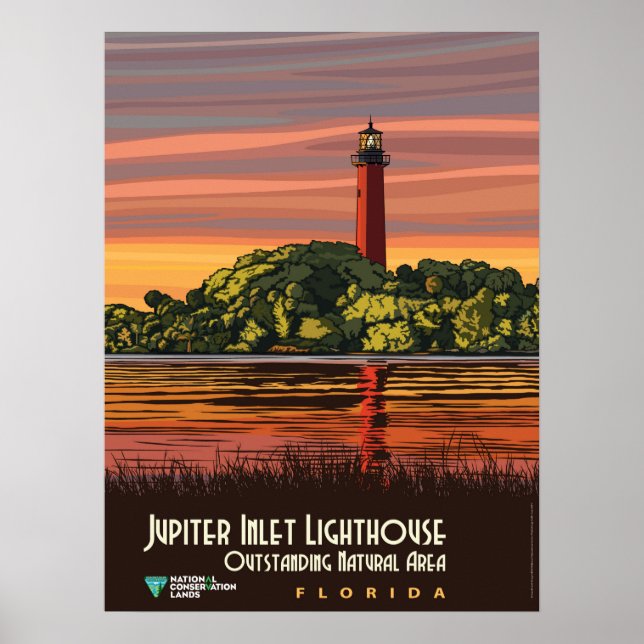Jupiter Inlet Lighthouse Poster (Framsidan)
