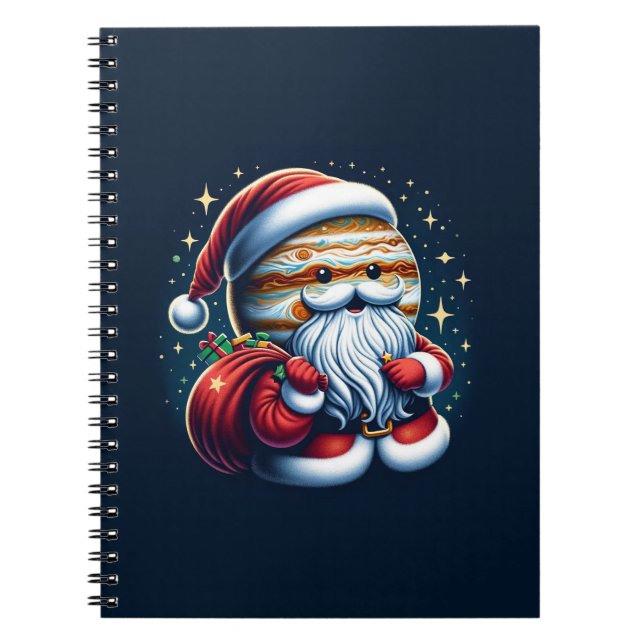 Jupiter Jolly Old St. Nick Jultomten Astrology Anteckningsbok (Framsidan)