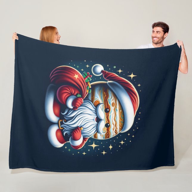 Jupiter Jolly Old St. Nick Tomte Astrologi Fleecefilt (På plats)