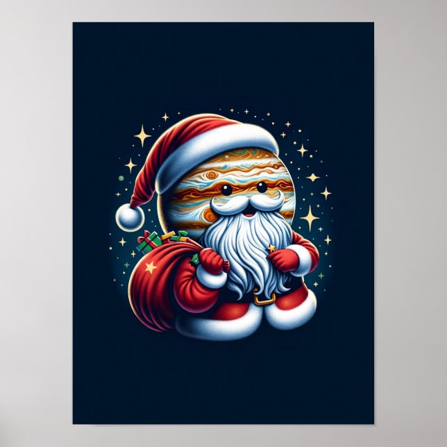 Jupiter Jolly Old St. Nick Tomte Astrologi Poster (Framsidan)