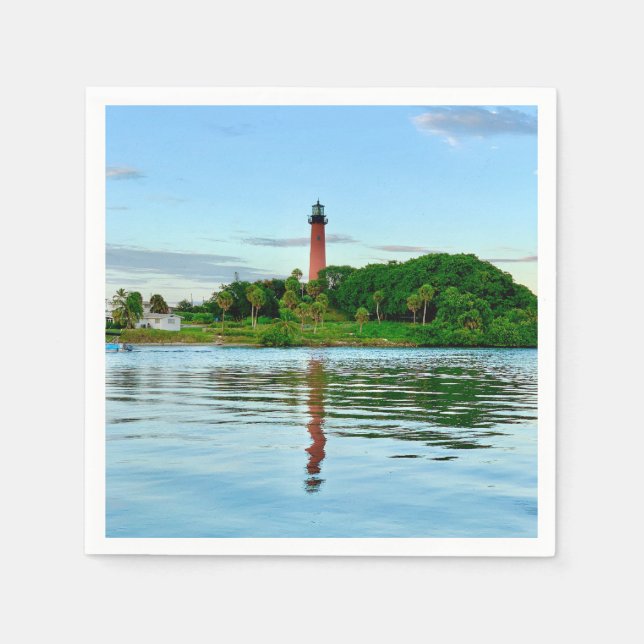 Jupiter Lighthouse Napkin Pappersservett (Framsidan)