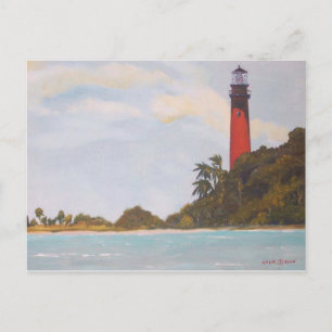 Jupiter Lighthouse-vykort Vykort