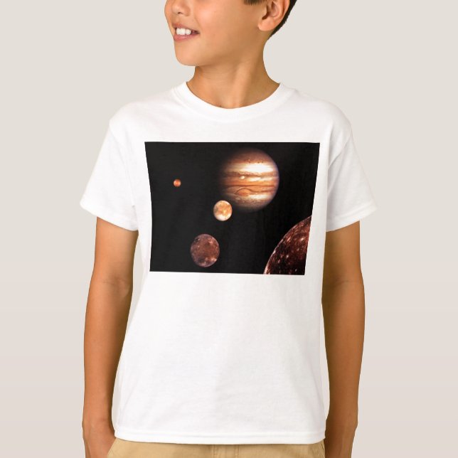 Jupiter Måne Kids Småbarn och barnkläder T-shirt (Framsida)