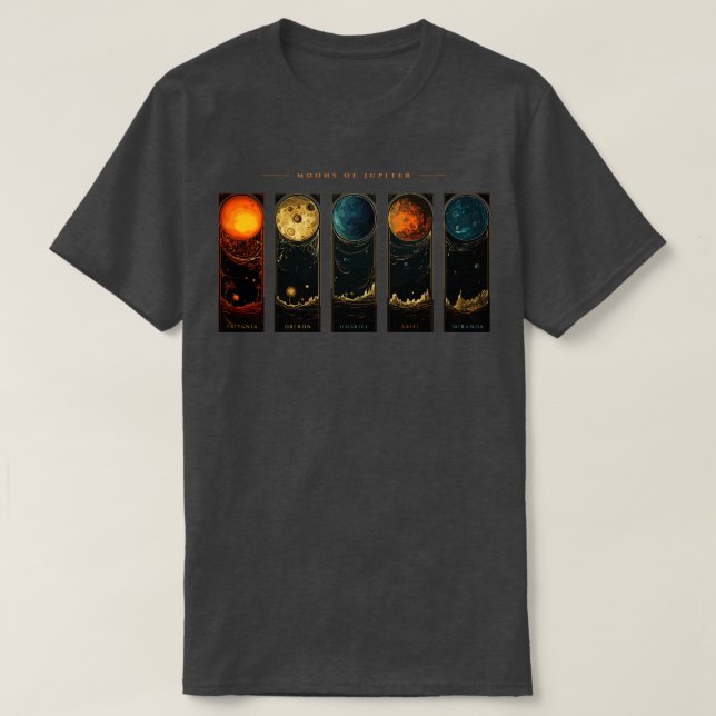 Jupiter Måne Space Exploration Cosmos Planet Art T Shirt (Design framsida)
