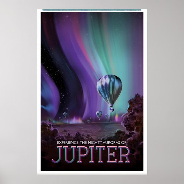 Jupiter NASA Rymdresor Posterutskrift  Stjärnor Poster (Framsidan)